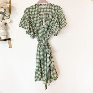 Max Studio retro wrap dress